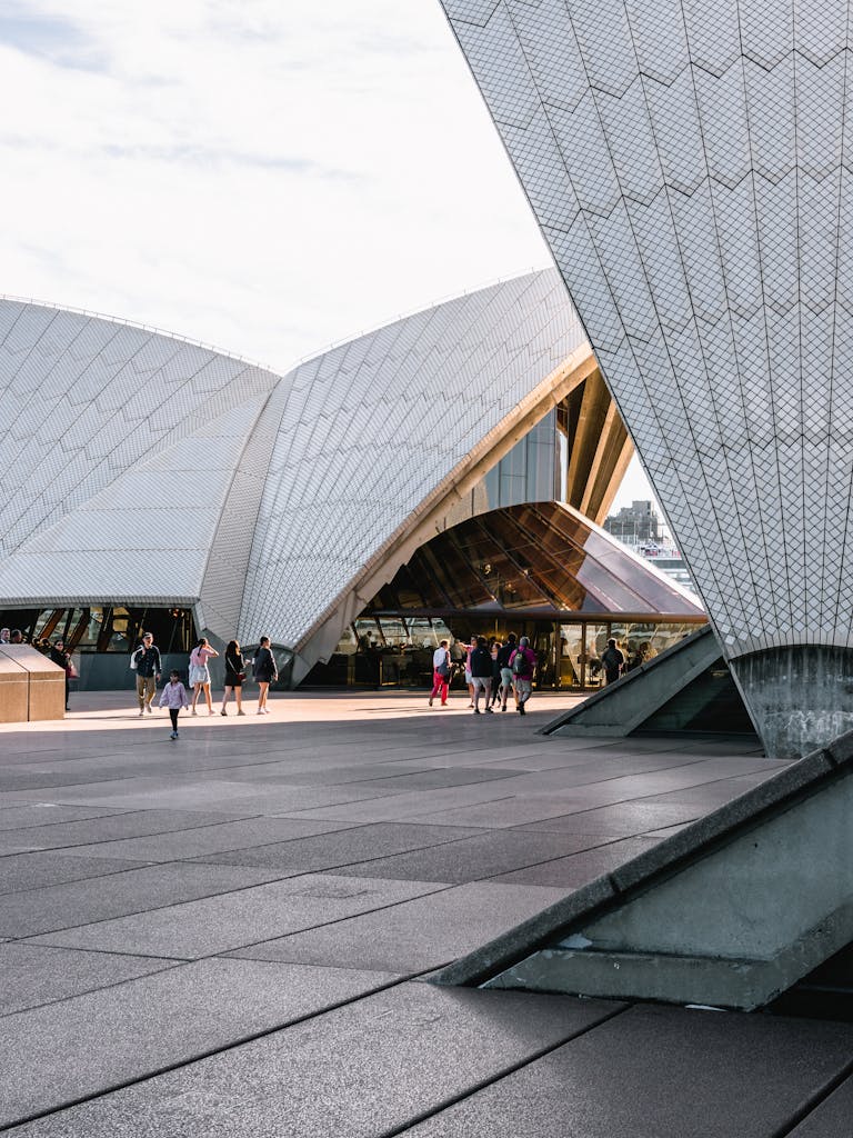 A modern view of the iconic Sydney Opera House capturing its unique architecture.